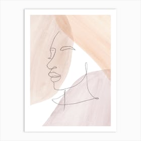 Pastel Portrait Of A Woman Art Print