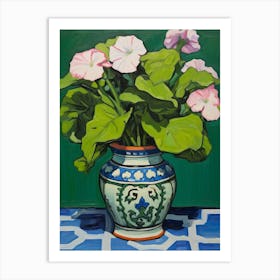 Flowers In A Vase Still Life Painting Petunia 1 Art Print