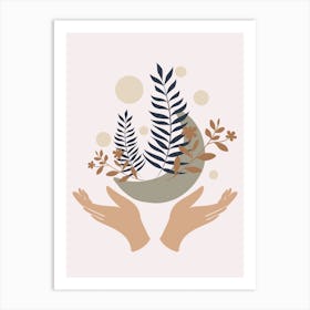 Ferns And Leaves Art Print