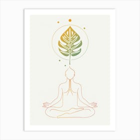 Meditating Man 3 Art Print