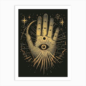 All Seeing Hand 1 Art Print