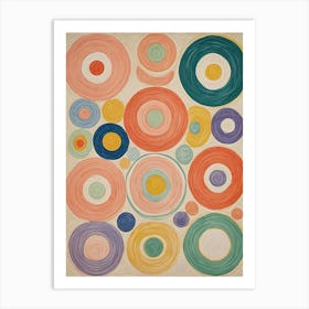 Rainbow Circles Art Print