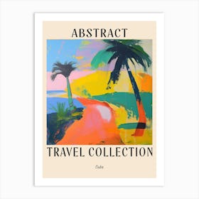 Abstract Travel Collection Poster Cuba 2 Art Print