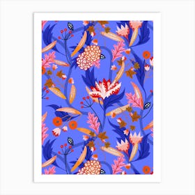 Eastern Delight - Bluebell Art Print