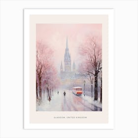 Dreamy Winter Painting Poster Glasgow United Kingdom 2 Art Print