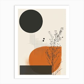 Abstract Minimalistic Geometric Contemporary Boho 11 Art Print