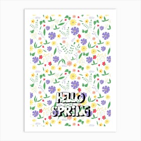 Hello Spring 1 Art Print