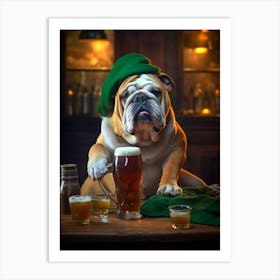 Irish Bulldog Art Print