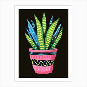 Saguaro Plant Art Print