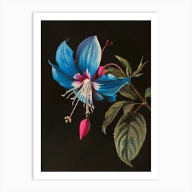 Blue Fuchsia Art Print