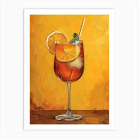 Aperol Spritz Orange 15 Art Print