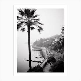 Santa Margherita Ligure, Italy, Black And White Photography 4 Art Print
