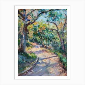 Zilker Metropolitan Park Austin Texas Oil Painting 2 Art Print