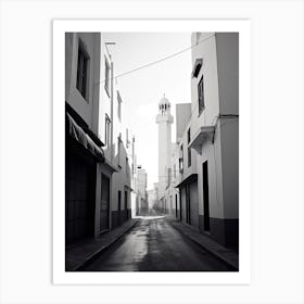 Casablanca, Morocco, Photography In Black And White 3 Art Print