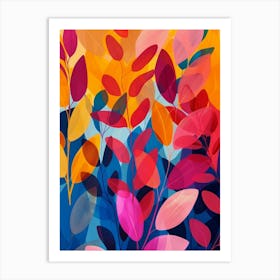 Abstract Leaves 13 Art Print