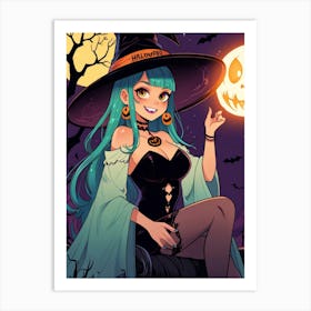 Halloween Witch 6 Art Print