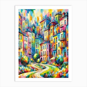 Colorful City 1 Art Print