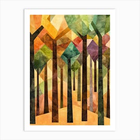 Abstract Of Trees Art Print