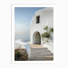 White House By The Sea Art Print