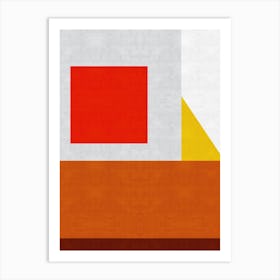 Colorful geometric art 2 Art Print