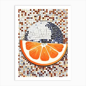 Orange Slice Mosaic Art Print