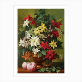 Poinsettia Painting 1 Flower Art Print