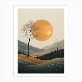 Moon In The Sky 1 Art Print