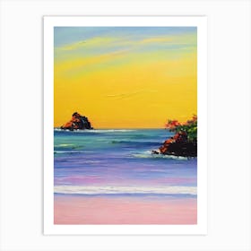 Patong Beach, Phuket, Thailand Bright Abstract Art Print