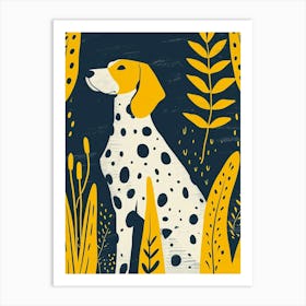 Yellow Dalmatian 1 Art Print