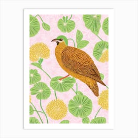 Kiwi 2 William Morris Style Bird Art Print