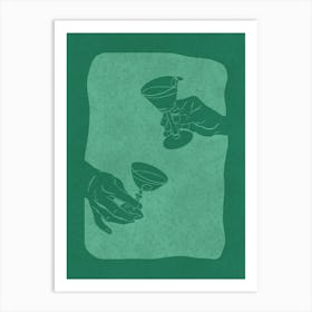 Emerald Cheers Art Print