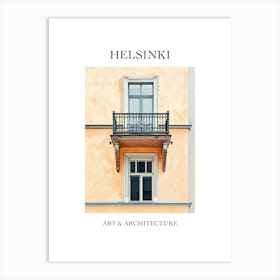 Helsinki Travel And Architecture Poster 4 Art Print