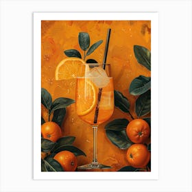 Orange Cocktail 13 Art Print