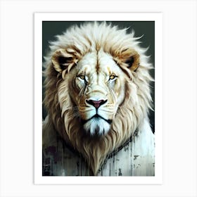 Lion art 63 Art Print