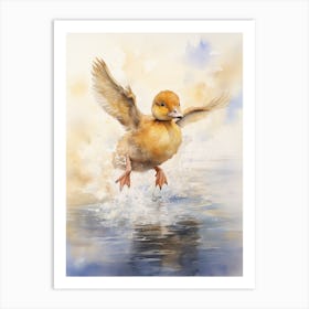 Duckling Taking Flight 1 Art Print