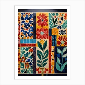 Tile Mosaic Art Print