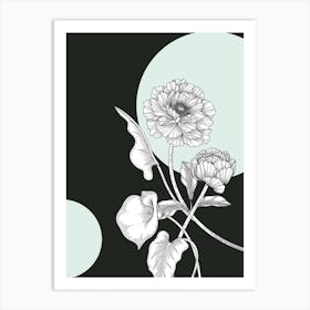 Chrysanthemums Art Print