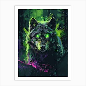 Wolf In The Jungle 7 Art Print