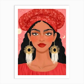 Afro-American Girl Art Print