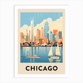 Chicago Travel Poster 2 Art Print