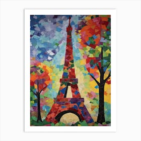 Eiffel Tower Paris France Henri Matisse Style 14 Art Print