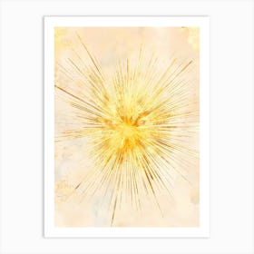 Golden Burst Art Print