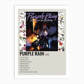 Purple Rain Poster Print Framed Options Album Art Print