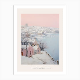 Dreamy Winter Painting Poster Plymouth United Kingdom 3 Art Print