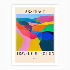Abstract Travel Collection Poster Slovakia 3 Art Print