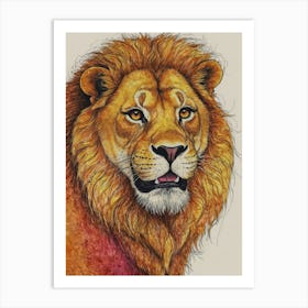 Lion Canvas Print 1 Art Print