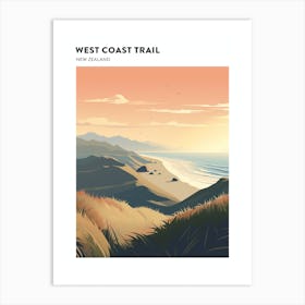 West Coast Trail New Zealand 1 Hiking Trail Landscape Poster Art Print