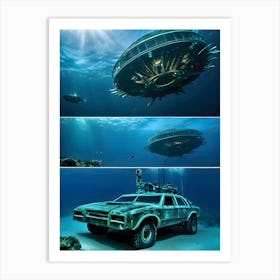 USO: A Very Very Strange Sea-Reimagined 24 Art Print