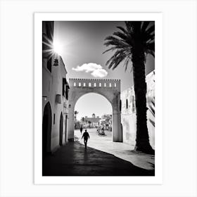 Sousse, Tunisia,, Mediterranean Black And White Photography Analogue 3 Art Print