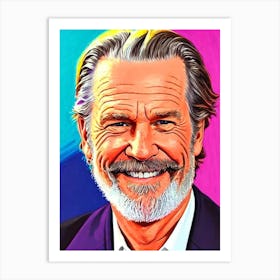 Jeff Bridges Pop Movies Art Movies Art Print